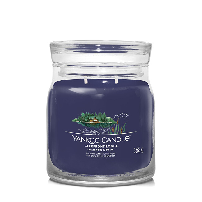 Yankee Candle Aromatic candle Signature glass medium Lakefront Lodge 368 g Unisex