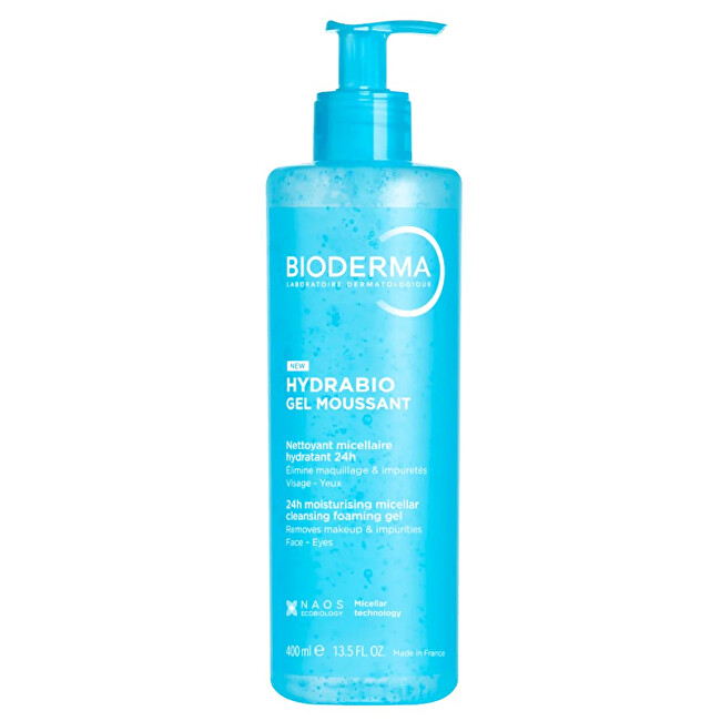 BIODERMA Hydrabio Cleansing Foaming Gel 400 ml 400ml makiažo valiklis