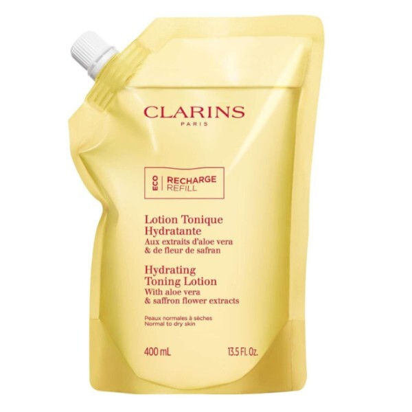 Clarins Hydrating Toning Water for normal to dry skin (Hydrating Toning Lotion) 400 ml - refill 400ml makiažo valiklis