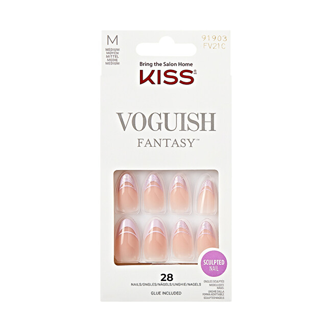 Kiss Voguish Fantasy Nails 28 pcs. Moterims