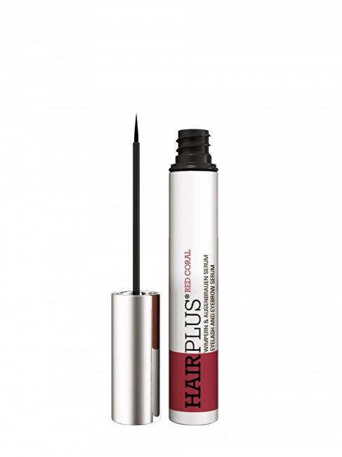Tolure Cosmetics Vegan serum for eyelashes and eyebrows Hair plus Red Coral 3 ml 3ml antakių kosmetika