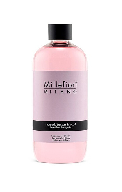 Millefiori Milano Refill for aroma diffuser Natura l Magnolia flowers & Wood 500 ml 500ml Kvapas namams su lazdelėmis