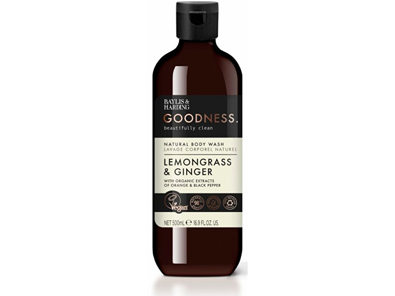 Baylis & Harding Goodness Lemongrass & Ginger Natural Body Wash Du&scaron;o gelis Du&scaron;o želė Moterims
