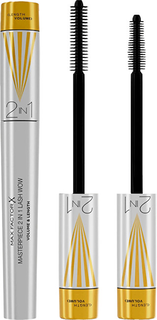 Max Factor Voluminous and lengthening mascara Masterpiece 2 in 1 Lash Wow (Mascara) 7 ml Midnight Black Moterims