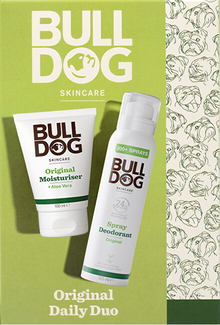 Bulldog Original Daily Duo Deodorant Spray and Moisturizer Gift Set dezodorantas