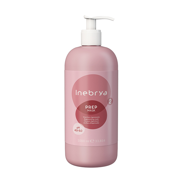 Inebrya Regenerating mask for soft and shiny hair Prep (Regenerating Mask) 1000 ml Moterims