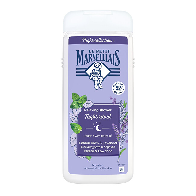 Le Petit Marseillais Shower gel Night Collection Lemon Balm & Lavender Vonios ir du&scaron;o priemonė Moterims