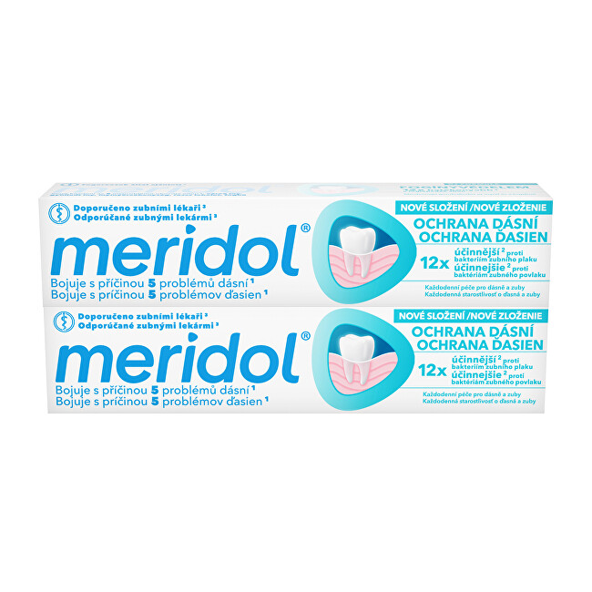 Meridol Gum protection toothpaste 2 x 75 ml 75ml kraujuojančių dantenų priežiūros priemonė