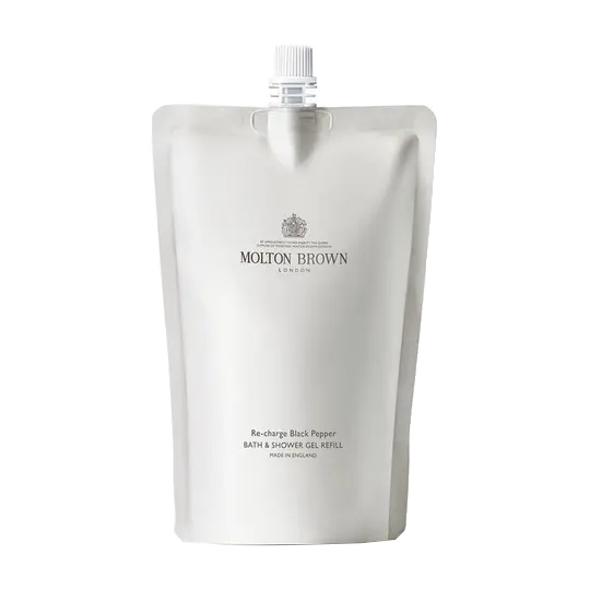 Molton Brown Re-Charge Black Pepper Bath & Shower Gel Refill 400 ml 400ml Vyrams