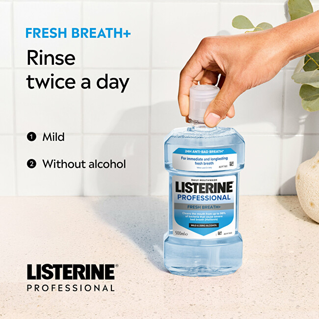 Listerine Mouthwash Professional Fresh Breath+ 500 ml 500ml Dantų emalį stiprinanti priemonė
