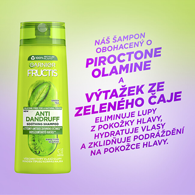 Garnier Soothing shampoo for all hair types with dandruff Fructis Antidandruff (Soothing Shampoo) 400ml &scaron;ampūnas