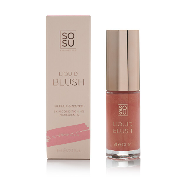 SOSU Cosmetics Liquid blush (Liquid Blush) 8 ml Rose Moterims