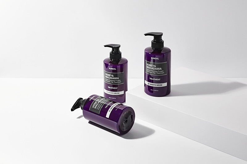 KUNDAL Hydro-Intensive Protein Hair Treatment Honey & Macadamia White Musk (Treatment) 500ml &scaron;ampūnas