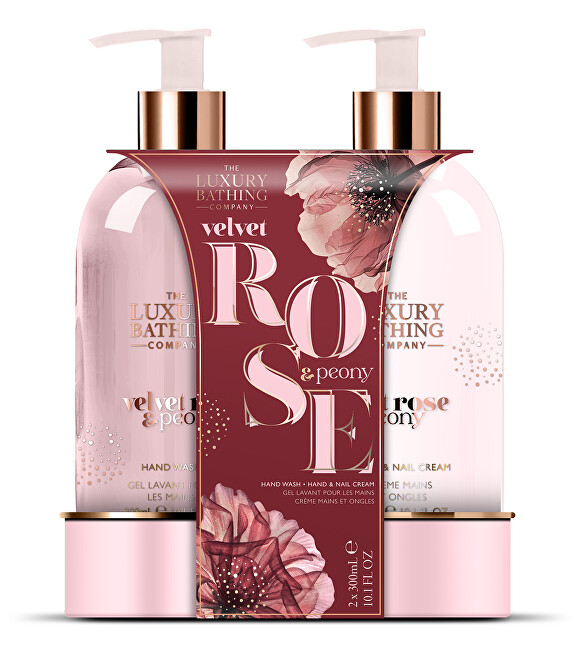 The Luxury Bathing Company Rose & Peony Hand Care Gift Set 2 pcs Moterims