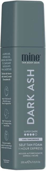 MineTan Self-tanning foam for dark brown shade Dark Ash (Self-Tan Foam) 200 ml 200ml savaiminio įdegio kremas