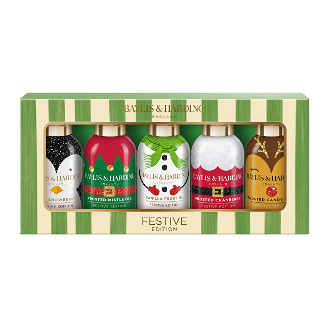 Baylis & Harding Festive Friends Gift Set - D&aacute;rkov&aacute; mini sada p&eacute;če o tělo ( 5 ks ) Vonios ir du&scaron;o priemonė Moterims