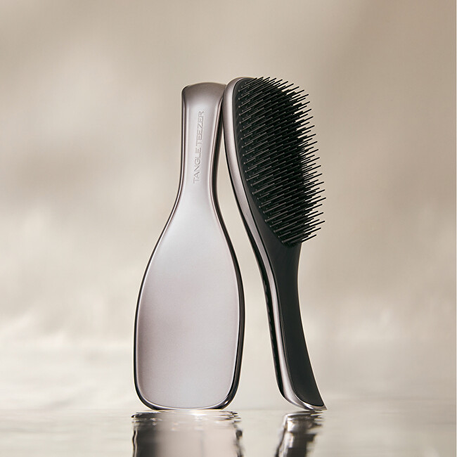 Tangle Teezer Ultimate Detangler Chrome Midnight Silver hair brush plaukų &scaron;epetys