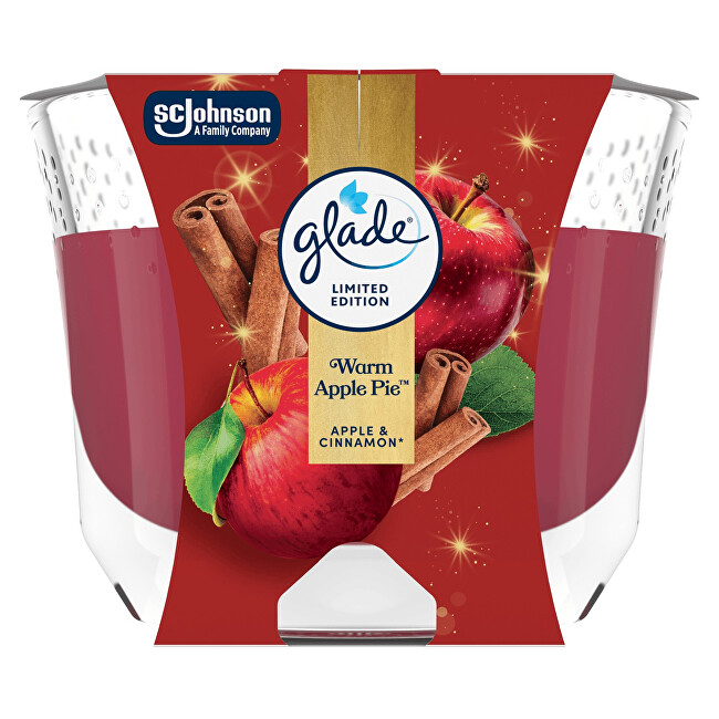 Glade Warm Apple Pie scented candle 204 g kvepianti žvakė