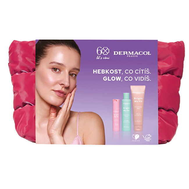 Dermacol Bright me Up Set - D&aacute;rkov&aacute; sada Drėkinamasis veido kremas Moterims