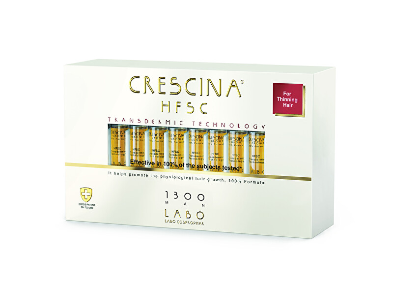 Crescina Hair growth support for men Transdermic grade 1300 (advanced stage) 20 x 3.5 ml 3.5ml Vyrams
