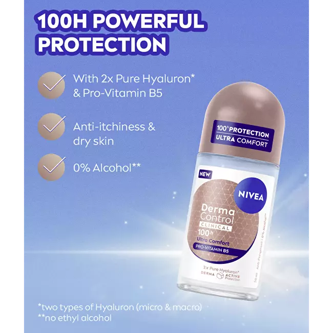 Nivea Derma Control Anti-Perspirant Roll-On 50 ml 50ml dezodorantas