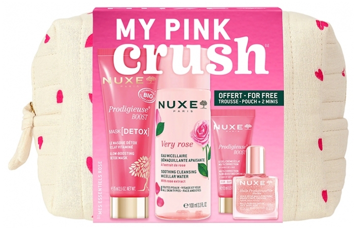 Nuxe Nuxe Pink Crush Travel Kit Drėkinamasis veido kremas Moterims
