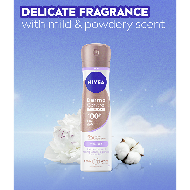 Nivea Antiperspirant spray Derma Control Clinical Ultra Soft 150 ml 150ml dezodorantas