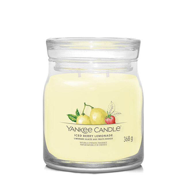 Yankee Candle Aromatic candle Signature glass medium Iced Berry Lemonade 368 g Unisex