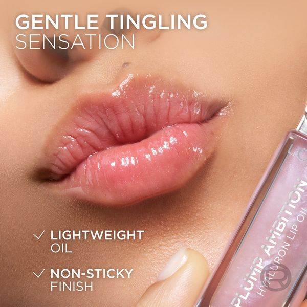 L&acute;Or&eacute;al Paris Plump Ambition Hydrating Lip Gloss (Hyaluron Lip Oil) 5 ml 201 Milky Nu lūpų blizgesys