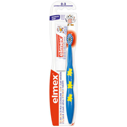 Elmex Training toothbrush for children aged 0-3 Dantų emalį stiprinanti priemonė