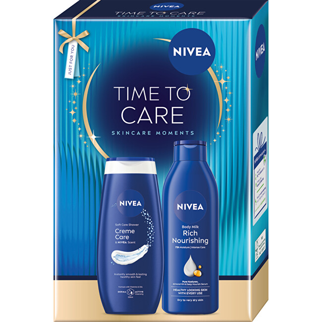 Nivea Time to Care Skincare Moments Gift Set Vonios ir du&scaron;o priemonė Unisex