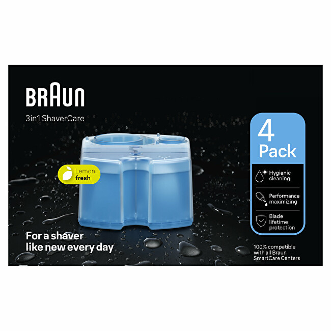 Braun Replacement cartridges for 3in1 ShaverCare cleaning stations 4 pcs skustuvas