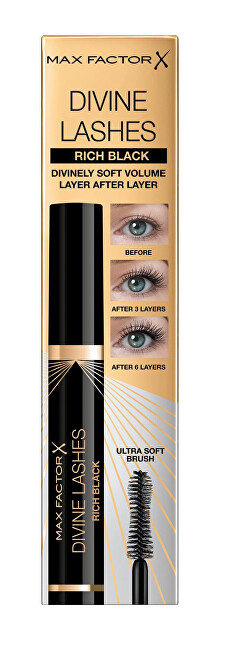 Max Factor Volume Mascara Divine Lashes (Mascara) 8 ml 002 Black/Brown 8ml blakstienų tu&scaron;as