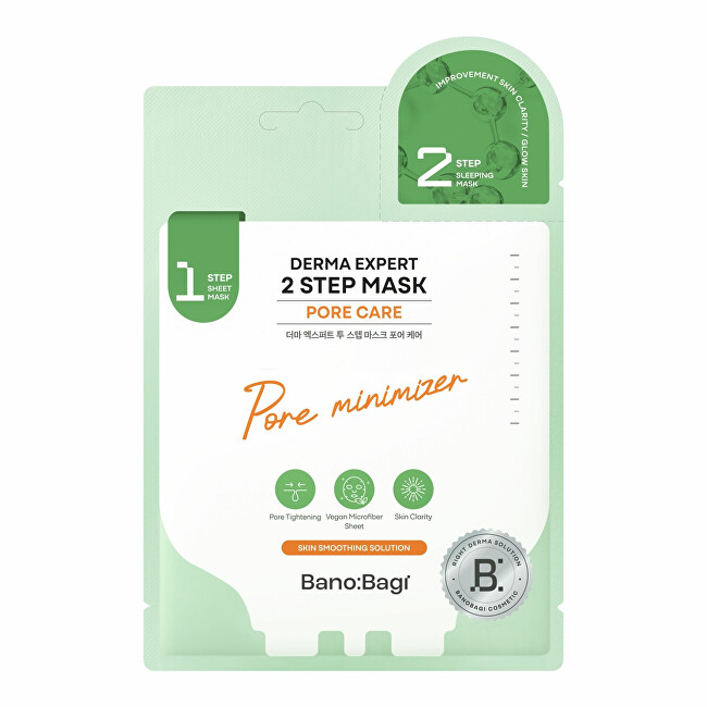 BANOBAGI Two-phase mask for reducing enlarged pores Derma Expert Pore Care (2 Step Mask) 25+2 g Moterims