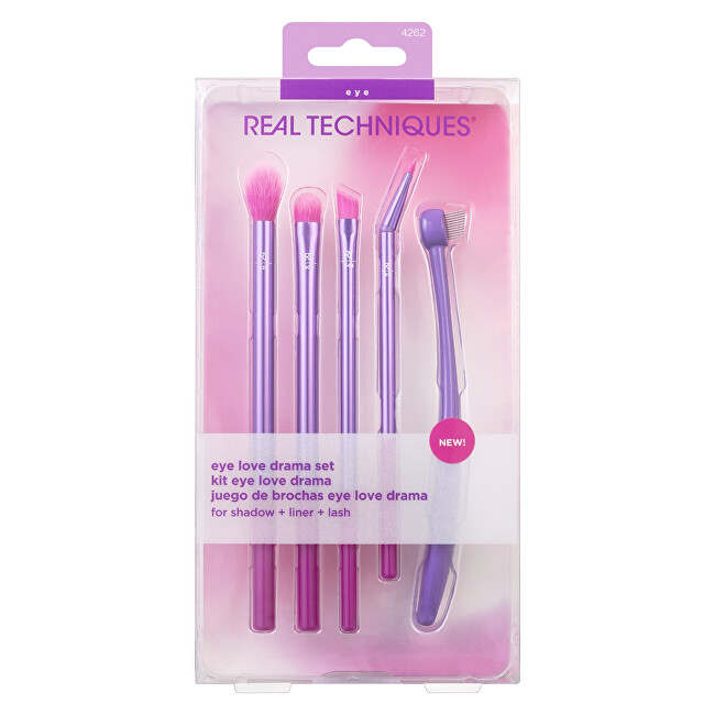Real Techniques Eye Love Drama Cosmetic Brush Set teptukas
