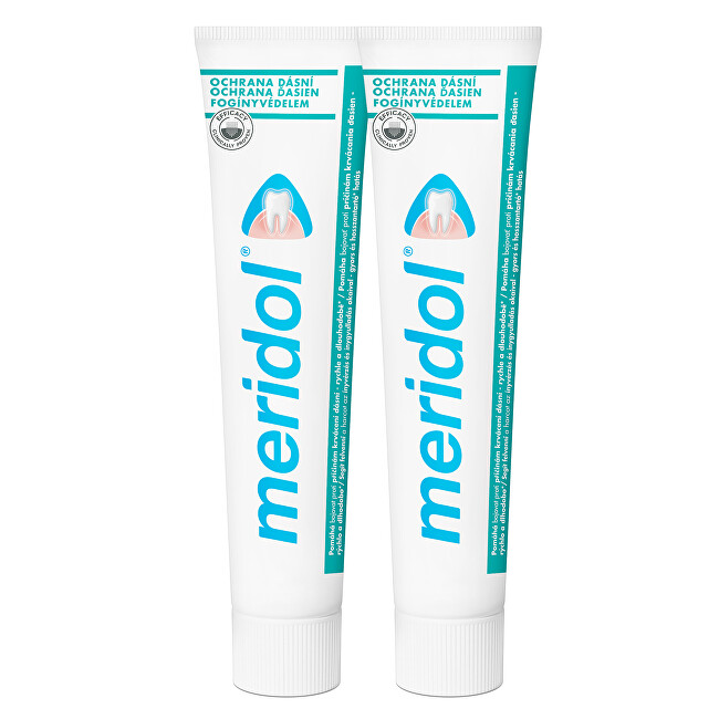 Meridol Toothpaste against duodenal gum inflammation 2 x 75 ml 75ml Dantų emalį stiprinanti priemonė