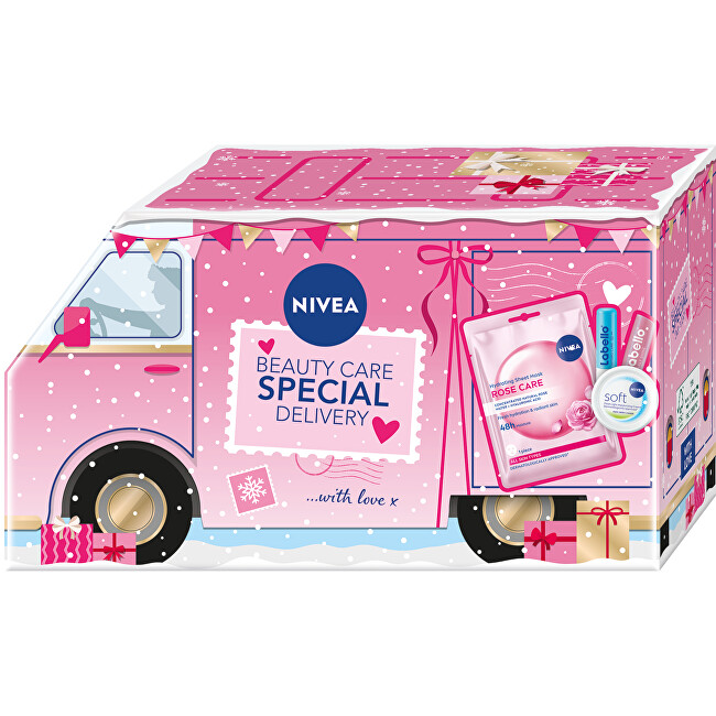 Nivea Gift set for women Special Delivery lūpų balzamas