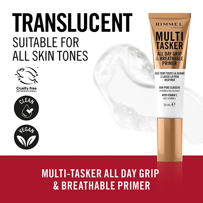 Rimmel Multi-Tasker All Day Grip & Breathable Gel Primer (Primer) 24 ml 24ml primeris