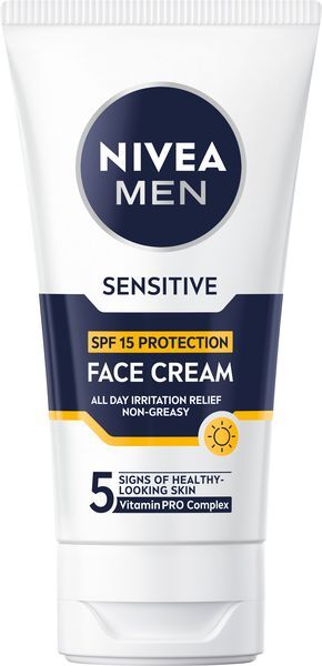 Nivea Protective skin cream SPF 15 Men Sensitive (Face Cream) 75 ml 75ml Vyrams Nivea Protective skin cream SPF 15 Men Sensitive (Face Cream) 75 ml 75ml Vyrams