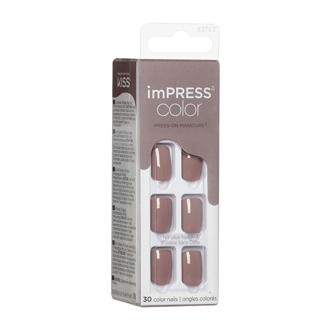 Kiss Self-adhesive nails imPRESS Color Taupe Prize 30 pcs priemonė nagams