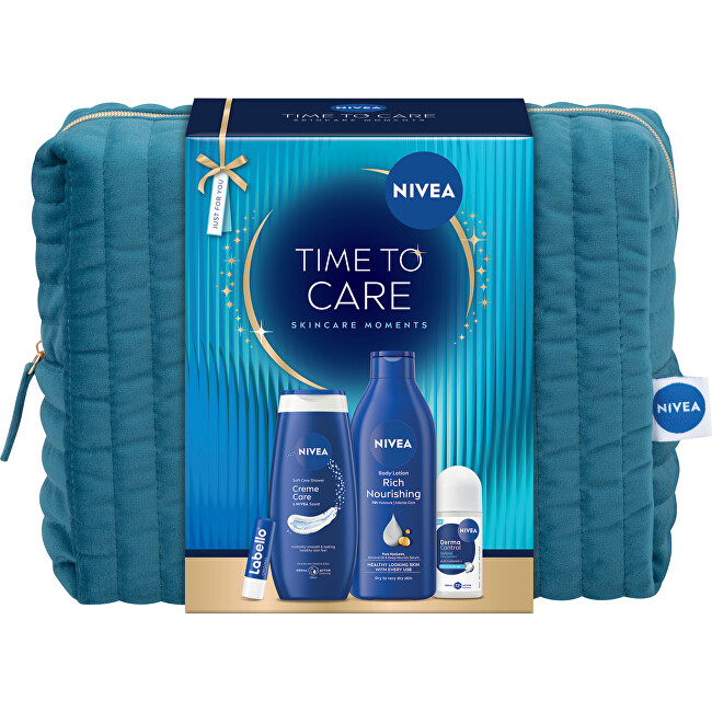 Nivea Time to Care Gift Set Vonios ir du&scaron;o priemonė Moterims