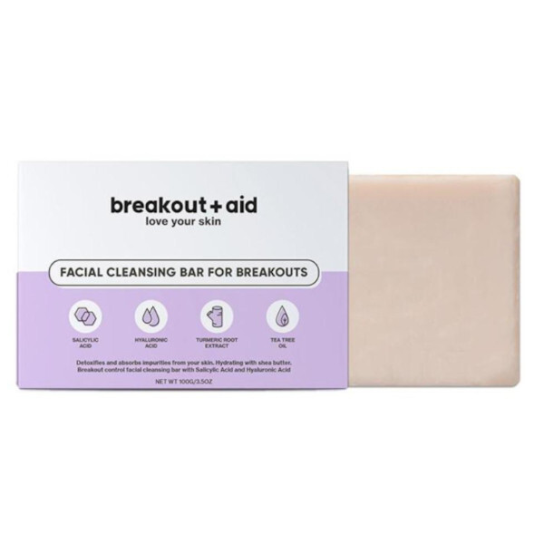 Breakout+aid (Facial Clean sing Bar For Breakouts) 100 g makiažo valiklis