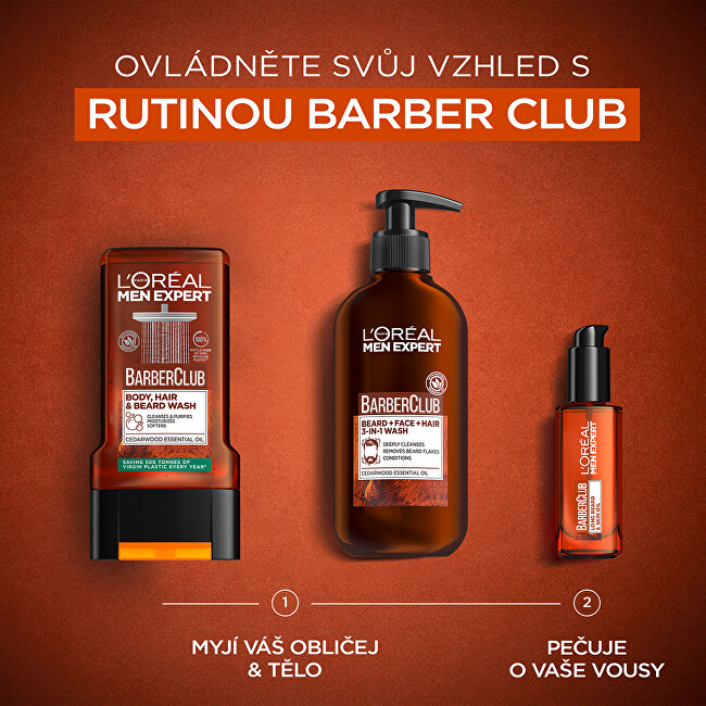 L&acute;Or&eacute;al Paris Barber Club Gel 3in1 200ml &scaron;ampūnas