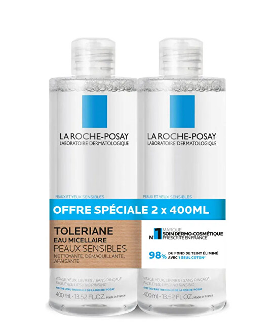 La Roche Posay Micellar Water Set for Sensitive Skin makiažo valiklis
