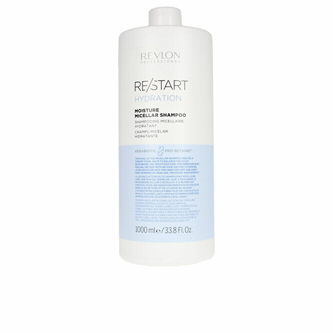 Revlon Professional Hydrating micellar shampoo Restart Hydration ( Moisture Micellar Shampoo) 1000ml &scaron;ampūnas