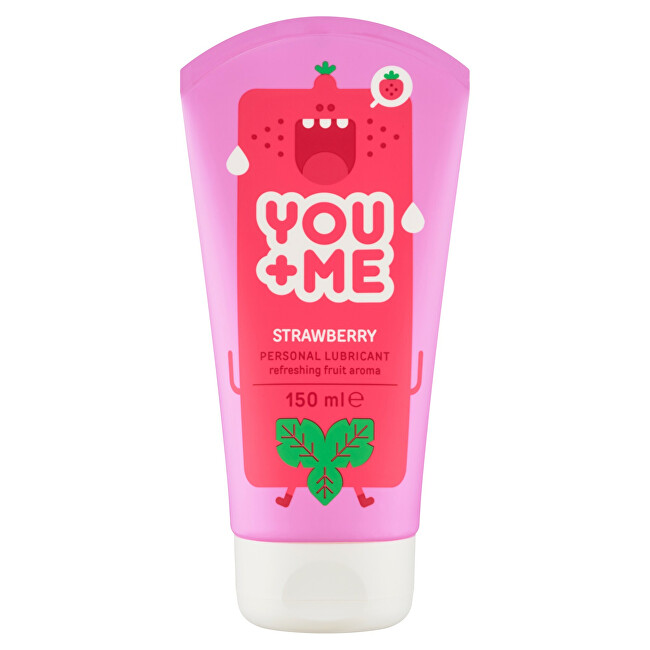 YOU+ME Strawberry Lubricating Gel 150 ml 150ml Unisex
