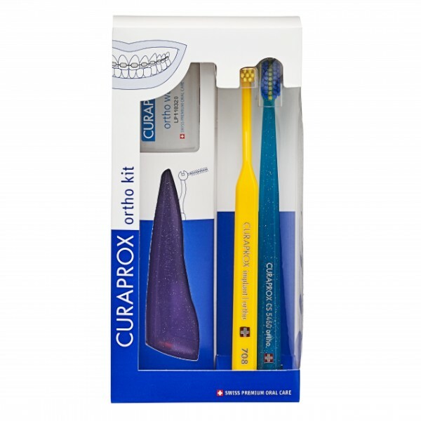 Curaprox Dental care set with braces Ortho Kit dantų &scaron;epetėlis