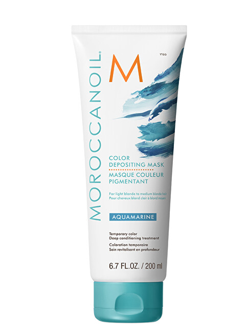 Moroccanoil Aquamarine Toning Hair ( Color Depositing Mask) 30ml atstatomoji plaukų priežiūros priemonė