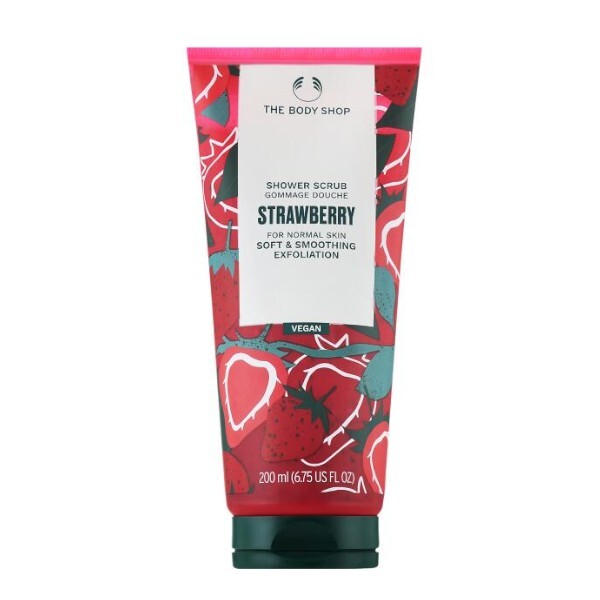 The Body Shop Smoothing shower scrub Strawberry (Shower Scrub) 200 ml 200ml Moterims