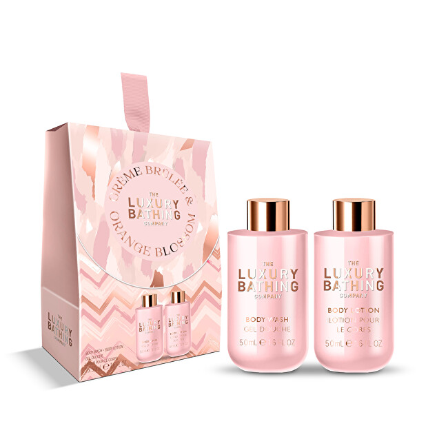 Grace Cole Creme Brul&eacute;e & Orange Blossom Body Care Mini Gift Set 2 pcs Vonios ir du&scaron;o priemonė Moterims